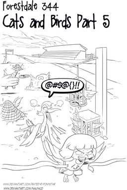 anthro bear_trap birdcage bodily_fluids cage caged female flying grawlixes group net speech_bubble sweat trap_(contrivance) nauyaco forestdale sora_jeon_(forestdale) sun-hi_(forestdale) avian bird oscine passerine sparrow 2026 digital_drawing_(artwork) digital_media_(artwork) hi_res