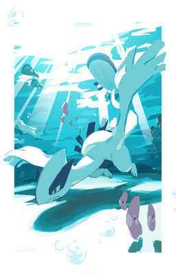 ambiguous_gender blue_eyes bubble fangs feral green_body group pink_body teeth underwater water white_body t2oc1vpose61236 nintendo pokemon aquatic basculin blue-striped_basculin dewgong feebas fish generation_1_pokemon generation_2_pokemon generation_3_pokemon generation_5_pokemon legendary_pokemon lugia luvdisc pokemon_(species) wailord 2026 hi_res
