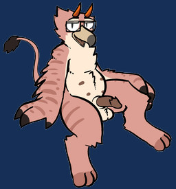 anthro balls beak bodily_fluids eyewear feathered_wings feathers genital_fluids genitals glasses horn male multi_nipple nipples nude penis simple_background solo transparent_background winged_arms wings trout_(artist) mythology trout_(character) avian gryphon mammal mythological_avian mythological_creature aliasing alpha_channel digital_media_(artwork) hi_res