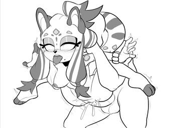 ahegao anal anal_orgasm anthro backsack balls blanche_the_snow_leopard blush bodily_fluids bouncing_breasts breasts cum cum_in_ass cum_inside ejaculation eye_roll eyelashes faceless_character faceless_male female from_behind_position genital_fluids genitals hands-free held_up leopard_spots looking_pleasured male male/female markings mole_(marking) nude orgasm sex size_difference spots tongue tongue_out twitching 4chan_anon fan_character felid human mammal pantherine snow_leopard