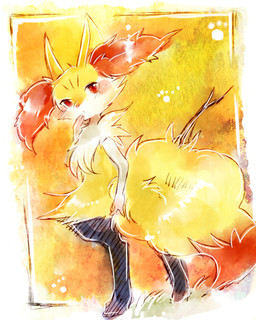 3_fingers ambiguous_anthro ambiguous_gender anthro arm_tuft big_tail biped black_body black_fur blush blush_lines border cheek_tuft chest_tuft covering covering_mouth digitigrade dipstick_tail dutch_angle facial_tuft fingers fluffy fluffy_tail fur hip_tuft inner_ear_fluff looking_at_viewer looking_back looking_back_at_viewer markings multicolored_body multicolored_fur nude_ambiguous nude_anthro object_in_tail orange_body orange_fur orange_inner_ear_fluff orange_nose orange_tail_tip pointy_ears prick_ears rear_view red_eyes shoulder_tuft simple_background snout solo standing stick stick_in_tail tail tail_markings tuft two_tone_tail white_body white_border white_fur yellow_background yellow_body yellow_fur yellow_tail dufy nintendo pokemon braixen canid generation_6_pokemon mammal pokemon_(species) 2013 4:5 colored digital_drawing_(artwork) digital_media_(artwork) full-length_portrait portrait shaded male_(lore)