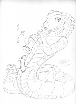 anthro apode erection flute genitals holding_object humanoid_genitalia humanoid_penis legless looking_at_viewer male markings music musical_instrument musical_note musical_symbol nude nude_anthro nude_male penis playing_flute playing_music scales serpentine simple_background snake_hood solo striped_body striped_markings stripes symbol tail wind_instrument woodwind_instrument michele_light ophius_(bahumot) cobra draconcopode naga reptile scalie snake monochrome sketch traditional_media_(artwork)