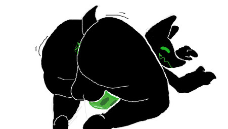 all_fours anthro anus big_butt black_body butt genitals green_anus green_eyes green_penis kneeling looking_at_viewer male motion_lines penis presenting simple_background smile solo teeth thick_thighs white_background anonymous_artist sil_(squishy) alien aliasing digital_media_(artwork) low_res