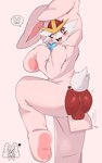 anthro anus ball_tuft balls bodily_fluids bunny_costume butt clothing costume genitals holidays male presenting presenting_anus rear_view solo sweat sweatdrop tail tuft wardrobe_malfunction hachikxma easter nintendo pokemon cinderace generation_8_pokemon pokemon_(species) hi_res