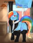 animal_genitalia animal_penis anus balls clothing equine_genitalia equine_penis feral genitals gynomorph intersex maid_uniform penis puffy_anus solo uniform m-47 disney friendship_is_magic hasbro my_little_pony rainbow_dash_(mlp) equid equine horse mammal pony 3:4 hi_res