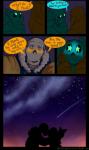 alternate_universe animated_skeleton blush bone clothing comic dialogue english_text heart_symbol hi_res humanoid kissing male night not_furry outerswap outertale papyrus_(undertale) sans_(undertale) skeleton sky star star_eyes starry_sky text undead undertale undertale_(series) unknown_artist