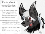 anthro information male one_eye_closed simple_background smile solo text white_background wink the-chu slightly_damned iratu_elexion canid canine canis demon mammal wolf 2009 english_text