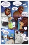 2018 absurd_res american_black_bear anthro anthro_on_anthro balls bear beard black_bear bodily_fluids breakup breasts bulge canid canine canis captain_nikko clothed clothing comic dialogue digital_media_(artwork) domestic_cat domestic_dog duo ear_piercing english_text erection eyewear facial_hair father_(lore) father_and_child_(lore) father_and_son_(lore) felid feline felis female footwear fur genital_fluids genitals hair hairy headgear headwear hi_res kashif's_dad_(captain_nikko) kashif_akhter kissing male mammal mephitid mustache open_mouth parent_(lore) parent_and_child_(lore) parent_and_son_(lore) penis piercing precum precum_through_clothing profanity religious_clothing religious_headwear shoes skunk slightly_chubby smile son_(lore) speech_bubble sweat taqiyah teeth text ursine wet wet_clothing