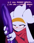 anthro big_penis blush bodily_fluids dialogue dildo femboy fur genitals heart_symbol huge_dildo huge_penis hyper hyper_genitalia hyper_penis male penis sex_toy solo sweat sweatdrop text white_body white_fur cuchuflin nintendo pokemon generation_8_pokemon pokemon_(species) raboot 2025 absurd_res comic english_text hi_res