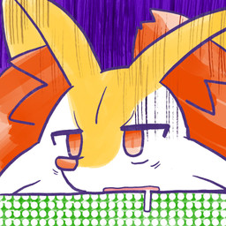 ambiguous_anthro ambiguous_gender anthro biped bodily_fluids drooling eye_bags front_view gloom_lines open_mouth saliva simple_background snout solo annyui0611 nintendo pokemon braixen canid generation_6_pokemon mammal pokemon_(species) 1:1 2024 digital_drawing_(artwork) digital_media_(artwork) headshot_portrait hi_res japanese_description portrait translated_description