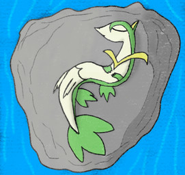 ambiguous_gender anthro blue_background blue_border border dipstick_tail eyes_closed feral green_body green_ears green_tail green_tail_tip grey_background leaf leaf_tail long_tail lying markings mouth_closed multicolored_body on_back on_side plant pointy_ears pointy_nose reptile_tail rock simple_background solo tail tail_markings tan_body turquoise_background unusual_anatomy unusual_tail white_body white_nose yellow_body pokesexmaster nintendo pokemon colubrid generation_5_pokemon grass_snake pokemon_(species) reptile scalie servine snake hi_res portrait