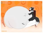 anthro bed belly big_belly bloated border broken_furniture enjoying eyewear furniture glasses huge_belly hyper hyper_belly male morbidly_obese morbidly_obese_anthro morbidly_obese_male obese obese_anthro obese_male overeating overweight overweight_anthro overweight_male solo white_border ryukawa border_collie canid canine canis collie domestic_dog herding_dog mammal pastoral_dog sheepdog 2022 hi_res