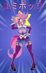 amber_eyes anthro biped bottomwear breasts cleavage clothed clothing female footwear gesture hand_gesture high_heels hotpants legwear one_eye_closed pose shoes shorts solo stockings tattoo v_sign wink jrvanesbroek hasbro my_little_pony fan_character yumi_pop_(oc) equid equine horse mammal pony 2019 absurd_res hi_res