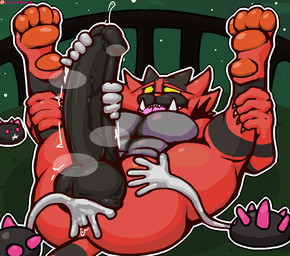 abs ambiguous_gender anal anal_fingering anthro balls big_balls big_butt big_penis black_balls black_body black_fur black_penis bodily_fluids butt claws clenched_teeth clothed clothing dripping erection excessive_genital_fluids excessive_precum excited_expression excited_for_sex excited_male exposed_butt fangs feet feliz feral finger_claws fingering fingers fur genital_fluids genital_focus genitals group hand_on_leg hand_on_penis hand_on_thigh handjob huge_penis interspecies leaking_precum male male/male male_fingered male_fingering male_fingering_male multicolored_body multicolored_fur muscular muscular_anthro muscular_male musk musky_penis nude pawpads pecs penile penis penis_focus precum precum_drip presenting presenting_penis red_body red_fur sex smile spread_legs spreading striped_body striped_fur stripes tail teeth tenting thick_penis tongue tongue_out topless vein veiny_penis wet white_hands yellow_sclera velvetdraw nintendo pokemon aquatic echinoderm echinozoan felid feline felis generation_7_pokemon incineroar mammal pantherine pokemon_(species) pyukumuku sea_urchin tiger hi_res