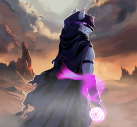 alternate_universe anthro antihero aura cloak clothing desert detailed_background hunter male piercing pink_energy pinkeyes solo vatruha nintendo pokemon foofy_(foofybluedoggo) generation_4_pokemon lucario pokemon_(species) animated hi_res