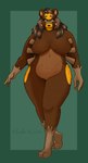 anthro breasts curvy_figure featureless_breasts featureless_crotch female looking_at_viewer mature_female solo voluptuous wide_hips toadnthewhole nintendo pokemon pokemon_legends_arceus bear generation_8_pokemon mammal pokemon_(species) ursaluna 2022 hi_res