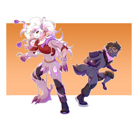 anthro duo male pokemon_transformation slime transformation katzepunk nintendo pokemon generation_5_pokemon pokemon_(species) zoroark zorua furry invalid_tag absurd_res hi_res