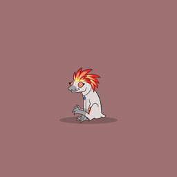 arm_feathers arm_tuft chibi digitigrade feather_hair feathered_crest feathers female flesh_fang head_crest jewelry pendant pink_eyes pseudo_hair red_body red_feathers short_tail simple_background sitting solo tail tuft white_body yellow_body yellow_feathers rainbow_dawn halo_(series) microsoft xbox_game_studios zir-zen alien ibie'shan kig-yar scalie 1:1 colored hi_res