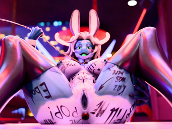 body_writing bunny_costume buttplug clothing costume female glowing glowing_eyes glowing_tongue leash plug_(sex_toy) sex_toy solo tongue mereo da.nilkaz_(modeler) cleo_(coast) aquatic eel fish 3d_(artwork) 4:3 blender_(artwork) blender_cycles_(artwork) digital_media_(artwork) hi_res