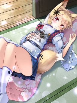 animal_ears blonde_hair blue_skirt blush butt clothing female fox_ears fox_tail hair hi_res humanoid inside japanese_clothing looking_at_viewer lying mammal miniskirt nueco on_back pleated_skirt red_eyes short_hair skirt solo tatami wooden_floor
Rating: Questionable
Score: 6
User: AnacondaRifle
Date: October 28, 2014 animal_ears blonde_hair blue_skirt blush butt clothing female fox_ears fox_tail hair hi_res humanoid inside japanese_clothing looking_at_viewer lying mammal miniskirt nueco on_back pleated_skirt red_eyes short_hair skirt solo tatami wooden_floor
Rating: Questionable
Score: 6
User: AnacondaRifle
Date: October 28, 2014