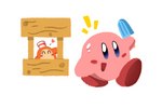 duo food happy innocent_smile male pink_body popsicle popsicle_stand beef_barley saturn_space_04 kirby_(series) nintendo kirby waddle_dee 3:2 hi_res