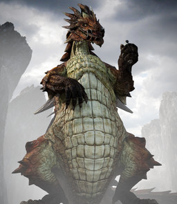 4_fingers ambiguous_gender arm_spikes back_spikes belly blurred_background claws cloud cloudy_sky duo extreme_size_difference eye_contact feral fingers fog foggy_background grabbed hair handheld happy head_spikes holding_another holding_character horn larger_ambiguous larger_feral leg_spikes looking_at_another male mountain multicolored_body multicolored_scales on_hind_legs open_mouth outside pupils red_body red_scales restrained scales size_difference sky slit_pupils smaller_human smaller_male smile smiling_at_another spikes spikes_(anatomy) spread_legs spreading squeezing standing tail teeth tongue two_tone_body two_tone_scales white_body white_scales yellow_eyes ivorylagiacrus capcom monster_hunter elder_dragon human lao-shan_lung mammal scalie 2026 3d_(artwork) absurd_res blender_(artwork) blender_cycles_(artwork) digital_media_(artwork) hi_res