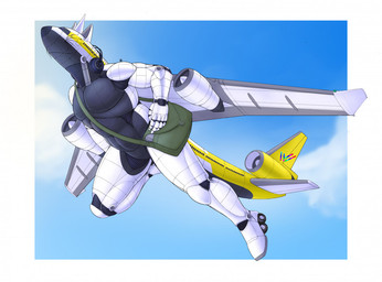 aircraft airplane anthro back_wings black_body cloud cockpit electronics featureless_crotch flying headphones jet jet_engine knapsack machine male metallic_body not_furry nude nude_anthro nude_male sky solo tail vehicle wheel wheel_feet white_body wings ndragon3 acidthemd11 aeromorph living_aircraft living_machine living_vehicle robot digital_media_(artwork)