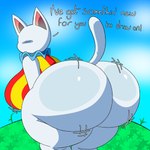 anthro big_breasts big_butt blush breasts butt clothed clothing dialogue faceless_anthro faceless_character faceless_female female fur huge_butt hyper hyper_butt looking_back presenting solo tail text thick_thighs white_body white_fur wide_hips darasuke nsfwfuan animal_crossing nintendo blanca_(animal_crossing) domestic_cat felid feline felis mammal 1:1 2025 absurd_res digital_drawing_(artwork) digital_media_(artwork) english_text hi_res shaded