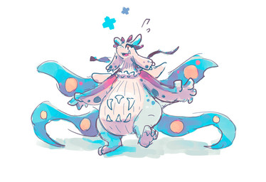 3_toes 4_fingers ambiguous_gender anthro belly big_belly biped blue_body blue_markings blue_membrane blue_spots blue_wings countershading feet fingers markings membrane_(anatomy) on_one_leg open_mouth open_smile orange_spots smile solo spots standing thick_thighs toes white_body white_countershading wings miluinaoxie mythology minaata_(miluinaoxie) aquatic aquatic_dragon cetacean dragon fish hybrid mammal manta_ray mythological_creature mythological_scalie ray_(fish) scalie whale 2022 colored colored_sketch digital_media_(artwork) digital_painting_(artwork) hi_res painting_(artwork) sketch