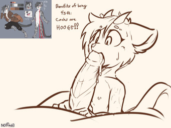 anthro big_penis bodily_fluids duo eye_through_hair fangs fellatio female female_on_human flat_chested genitals grey_background hair horn human_on_anthro inner_ear_fluff interspecies larger_male looking_at_another looking_at_genitalia looking_at_penis male male/female male_on_anthro markings nipples nude oral penile penis penis_grab saliva sex simple_background size_difference smaller_female spots spotted_markings sweat teeth text tongue tongue_out tooth_gap translucent translucent_hair tuft white_background nottrevbe human mammal unknown_species 2022 character_request digital_drawing_(artwork) digital_media_(artwork) english_text hi_res multiple_images