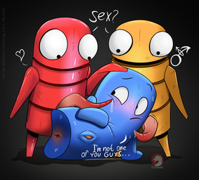 Rating: e
ID: 5600154
Date: 2025-05-26 15:58:36 -0400
Status: active
Score: 16
2025 absurd_res animal_genitalia anthro anus big_eyes big_penis blooregard_q._kazoo blue_body cartoon_network conditional_dnp english_text erection foster's_home_for_imaginary_friends genital_slit genitals group hi_res imminent_rape imminent_sex looking_at_genitalia looking_at_penis lying male male/male not_furry osterars penis r.e.p.o. red_body semibot_(r.e.p.o.) signature size_difference tapering_penis text trio watermark yellow_body post #5600154