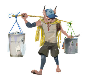 3_toes action_pose anthro barefoot baseball_cap black_pawpads bottomwear brown_body brown_fur cheek_tuft claws clothing denim denim_bottomwear denim_clothing elbow_pads facial_tuft feet filipino finger_claws fur hat hat_over_eye headgear headwear holding_object jacket_over_shoulders jeans looking_aside male muscular orange_eyes pants pawpads paws philippines plantigrade pointy_ears pose shirt shorts simple_background solo taho tank_top toe_claws toes topwear tuft vendor ruffu unnamed_character felid feline mammal digital_drawing_(artwork) digital_media_(artwork) full-length_portrait portrait