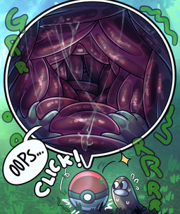 accidental_vore bodily_fluids dialogue first_person_view grass inside_stomach internal oral_vore organs plant pokeball rumbling_stomach saliva saliva_string standard_pokeball stomach vore halfpricesouls nintendo pokemon fan_character diglett generation_1_pokemon pokemon_(species) absurd_res comic hi_res