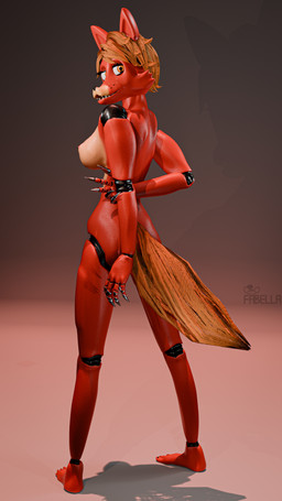 anthro big_breasts big_butt breasts butt claws crossgender curvy_figure female hair machine mtf_crossgender nipples nude nude_female open_mouth photo_shoot pose red_body simple_background solo standing tail thick_thighs white_background fabella five_nights_at_freddy's scottgames foxy_(fnaf) android animal_humanoid animatronic canid canine fox humanoid mammal robot robot_anthro robot_humanoid 3d_(artwork) 4k 9:16 absurd_res digital_media_(artwork) hi_res