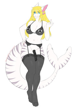 anthro beckoning big_breasts black_nipples black_penis blonde_hair breasts clothing colored_nails furgonomic_piercing furgonomics genitals gesture grin gynomorph hair humanoid_genitalia humanoid_penis intersex lingerie looking_at_viewer nails nipple_piercing nipples non-mammal_breasts penis piercing smile solo tail tail_piercing kitsunewaffles-chan kallie_early aquatic fish shark 2018 dated digital_media_(artwork)