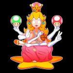 4_breasts armwear barefoot big_breasts blonde_hair breasts clothed clothing crown elbow_gloves feet female fungus gloves hair handwear headgear hindu huge_breasts jewelry multi_arm multi_breast multi_limb mushroom parody power-up princess religion royalty solo super_crown stann_co asian_mythology hindu_mythology mario_bros mythology nintendo ganesha princess_peach deity demi_god human humanoid mammal 1:1 2019 absurd_res alpha_channel digital_media_(artwork) hi_res