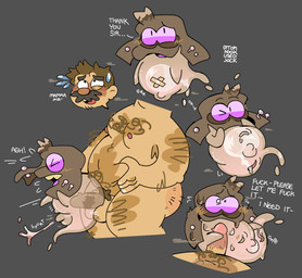anus bandage belly bodily_fluids brown_body clothing cum cum_in_ghost cum_inflation cum_inside desperation flaccid gaping gaping_anus gaping_navel genital_fluids genitals ghost_sex hairy hat headgear headwear inflation male male/male navel orgasm penis profanity sex small_penis text translucent translucent_body tomnookusedjock mario_bros nintendo super_mario_odyssey mario bonneter ghost human mammal spirit absurd_res english_text hi_res
