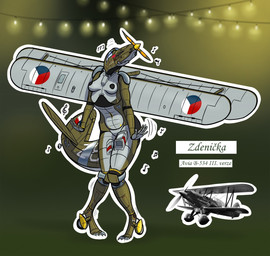 aircraft airplane anthro biplane blush czechoslovakia dancing dark_nipples female green_body machine musical_note musical_symbol nude skinny solo symbol vehicle white_body top_kek_m9 avia_b-534 avia_motors_s.r.o. zdeni_(top_kek_m9) aeromorph living_aircraft living_machine living_vehicle 2020 hi_res