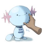 disembodied_hand duo feral sticky wet minashirazu nintendo pokemon generation_2_pokemon human mammal pokemon_(species) wooper