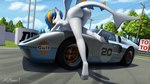 anthro blue_hair breasts butt car cloud cutie_mark detailed_background ear_piercing ear_ring female fin gulf_(gasoline) hair hooves looking_at_viewer looking_back markings membrane_(anatomy) membranous_wings nude outside pelvic_fins piercing plant purple_eyes race_car race_queen race_track rear_view ring_piercing shadow solo tail tail_fin teeth_showing text tongue_showing tree utility_pole vehicle wings clearvision firestone ford ford_gt40 hasbro my_little_pony fan_character gulfstream_(ardee) equid equine fish horse hybrid mammal marine pony shark 2022 absurd_res digital_media_(artwork) hi_res huge_filesize url