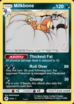 2_tails 4_fingers ambiguous_gender belly big_belly black_mane black_nose blackfoxguts bodily_fluids butt card card_template claws duo english_text feral fingers floatzel fur generation_3_pokemon generation_4_pokemon grey_body grey_fur hand_on_belly hands_on_belly huge_belly hyper hyper_belly immobile looking_at_another lying male mane mightyena milkbone_(holodrom) morbidly_obese morbidly_obese_feral morbidly_obese_male motion_lines multi_tail narrowed_eyes neck_rolls nintendo obese obese_feral obese_male on_another on_front orange_body orange_fur overweight overweight_feral overweight_male pokemon pokemon_(species) pokemon_card poochyena red_eyes snaggle_tooth sound_effects sweat sweatdrop tail text trading_card trading_card_template yellow_sclera