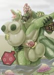 accessory anthro areola balls belly big_areola big_balls big_belly big_breasts black_claws bodily_fluids bottomless breasts buccinator claws clothed clothing cock_ring cum cum_in_pussy cum_inflation cum_inside cutaway duo eyes_closed female flower genital_fluids genitals green_areola green_body green_breasts green_nipples green_scales headgear headwear huge_balls huge_breasts hyper hyper_balls hyper_genitalia impregnation inflated_belly inflation jewelry male male/female mostly_nude multiple_ova muzzle_(object) muzzled navel nipples non-mammal_breasts non-mammal_nipples open_mouth outie_navel ovum partially_submerged penetration penile penile_penetration penis penis_accessory penis_in_pussy penis_jewelry pink_tongue plant reverse_dancer_position ring scales sex simple_background slightly_chubby sperm_cell standing standing_in_water standing_sex teeth teeth_showing tongue vaginal vaginal_penetration water water_lily yellow_claws yellow_sclera chikiota runescape crondis ukunduka crocodile crocodilian deity reptile scalie absurd_res colored hi_res