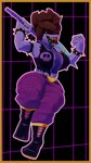 action_pose anthro axe big_breasts boots border bracelet breasts card claws clothing female footwear glowing glowing_eyes hair jewelry ponytail pose purple_body sharp_teeth shoes simple_background solo spiked_bracelet spikes teeth thick_thighs tomboy tongue tongue_out torn_clothing weapon yellow_border wolfyxcharged00 deltarune mythology undertale_(series) susie_(deltarune) dragon mythological_creature mythological_scalie scalie 3d_(artwork) 4k 9:16 absurd_res digital_media_(artwork) hi_res