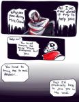 aftertale animated_skeleton blood bodily_fluids bone comic dialogue english_text gaster geno_sans_(aftertale) loverofpiggies not_furry simple_background skeleton sweat text tired undead undertale undertale_(series) wounded