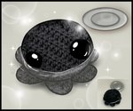 ambiguous_gender ball_of_yarn bath bathroom big_eyes black_border black_eyes border crochet feral floating knitting looking_at_viewer mouthless pleading_eyes plushie ripples sink solo sparkles tentacles water yarn conditional_dnp muffinlewds cephalopod coleoid marine mollusk octopodiform octopus digital_media_(artwork) hi_res watermark
