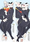 anthro aroused clothing collar daddy_kink dakimakura duo emotional femboy french_kissing hero kiss_on_lips kissing latex latex_clothing licking licking_lips looking_at_viewer love lovers_moment male male/male pawpads paws pose romantic romantic_couple shy space spacesuit superdog superhero superhero_costume tongue walk-w-igny bolt_(film) dc_comics dc_league_of_super-pets disney krypto_the_superdog bolt_(bolt) krypto canid canine canis domestic_dog mammal dakimakura_design hi_res