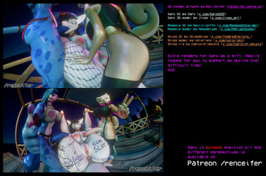 anthro bdsm beach blue_body bodily_fluids body_writing bodypaint bondage bound breasts cum cum_drip cum_from_ass cum_from_vagina cum_in_ass cum_in_vagina cum_inside dripping female genital_fluids group herm intersex intersex/female penetration sex_on_the_beach text trio vaginal vaginal_penetration renceifer captainflapcats_(rigger) jinax_(modeler) mayosplash_(modeler) renceifer_(modeler_and_rigger) valorlynz_(modeler) rayssie_(reyess_schneider) sarx shiba_(shibashibs) aquatic canid canine canis domestic_dog felid fish lion mammal pantherine shark shiba_inu spitz 3d_(artwork) absurd_res digital_media_(artwork) english_text hi_res url