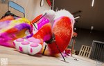 animal_genitalia animal_penis anthro autofellatio balls bdsm bodily_fluids canine_genitalia canine_penis claws cum erection fur genital_fluids genitals hair knot knotted_penis male masturbation nude oral oral_masturbation penile penile_masturbation penis pink_body pink_body_hair pink_fur pose posed self_bdsm solo tail text toe_claws tongue warm_lighting white_body white_body_hair white_fur daytia c4d vrchat novabeast 3d_(artwork) cinema_4d_(artwork) digital_media_(artwork) hi_res url
