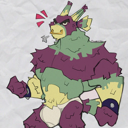 angry anthro bracelet briefs bulge clothing facial_piercing jewelry machine male nose_piercing nose_ring piercing pinata ring_piercing solo spiked_bracelet spikes tighty_whities underwear white_briefs white_clothing white_underwear wrestler idijust meleeniacs roblox the_axolotl_sun diablo_(meleeniacs) animate_inanimate bovid bovine cattle living_pinata mammal robot robot_anthro 1:1 2026 digital_media_(artwork)