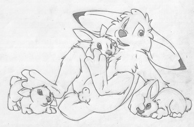 animal_genitalia anthro anthro_on_feral balls barefoot bestiality buckteeth feet feral fully_sheathed genitals group larger_male male male/male male_on_feral nervous nude open_mouth pushing reclining sheath size_difference smaller_male teeth young young_anthro young_male mizzyam jake_cottontail lagomorph leporid mammal rabbit graphite_(artwork) greyscale hi_res monochrome traditional_media_(artwork)
